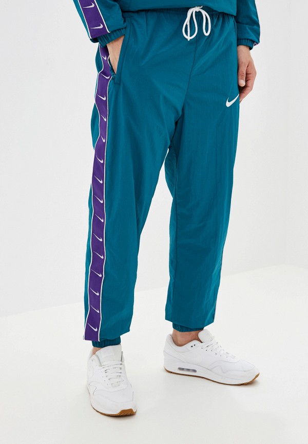 

Брюки спортивные Nike, Бирюзовый, SPORTSWEAR SWOOSH MEN'S WOVEN PANTS