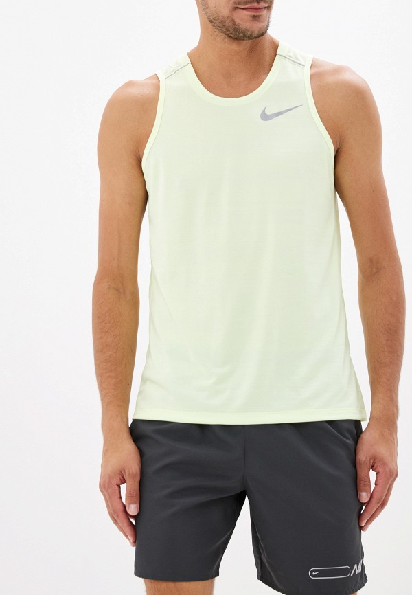 

Майка спортивная Nike, DRI-FIT MILER MEN'S RUNNING TANK, Желтый