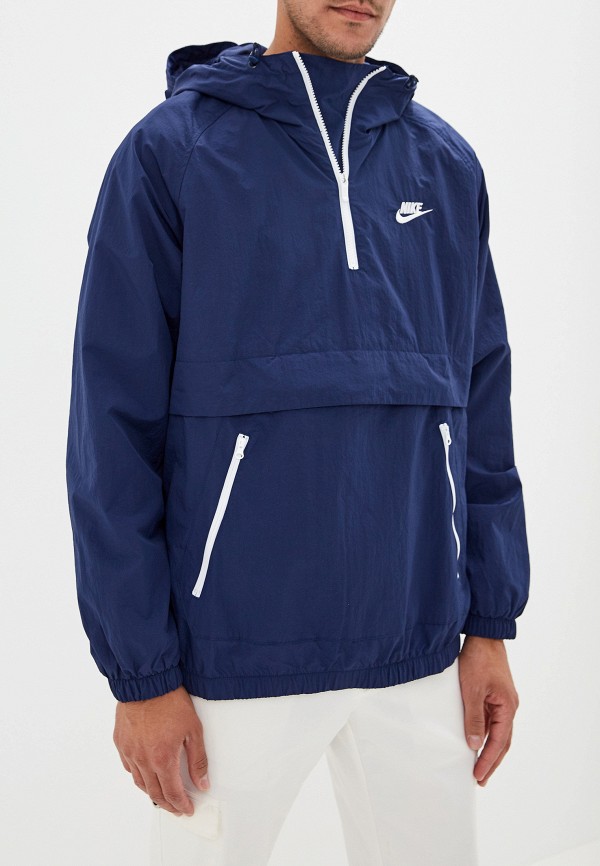 

Ветровка Nike, Синий, SPORTSWEAR HOODED WOVEN ANORAK