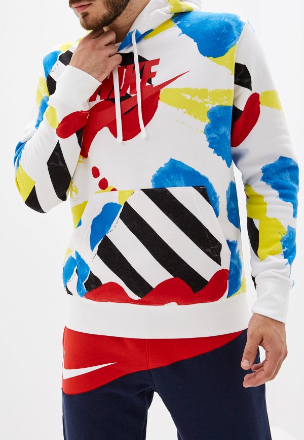 

Худи Nike, SPORTSWEAR MEN'S FLEECE PULLOVER HOODIE, Белый