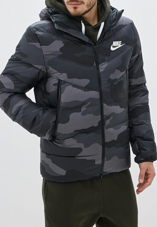 

Пуховик Nike, Серый, M NSW DWN FILL WR JKT HD AOP