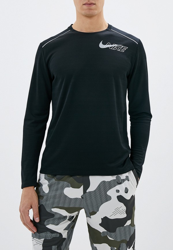 

Лонгслив спортивный Nike, Черный, M NK DF MILER LS FLASH NV