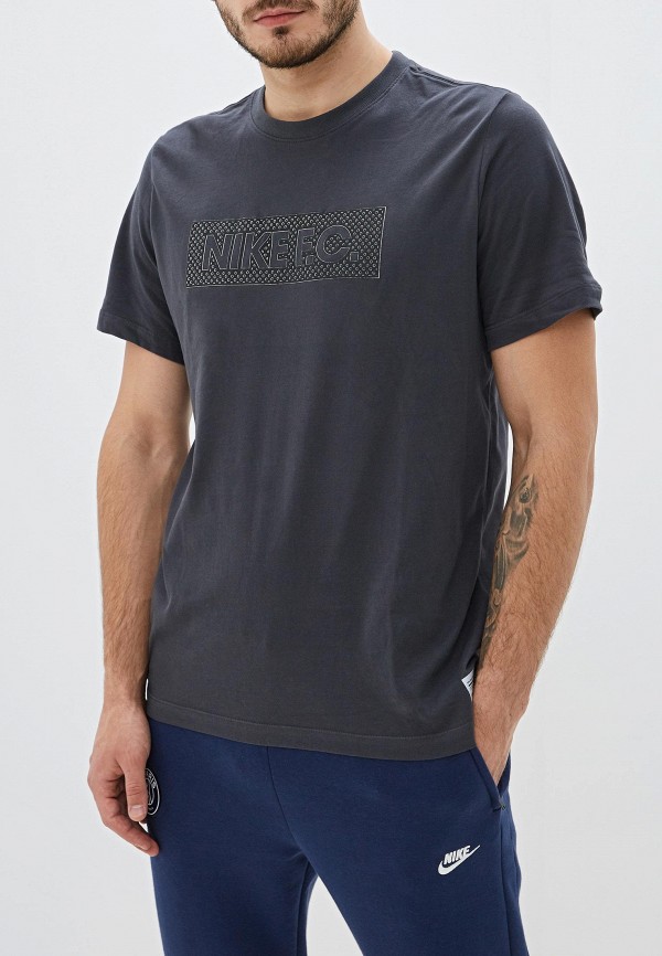 

Футболка Nike, Серый, M NK FC DRY TEE SEASONAL BLOCK