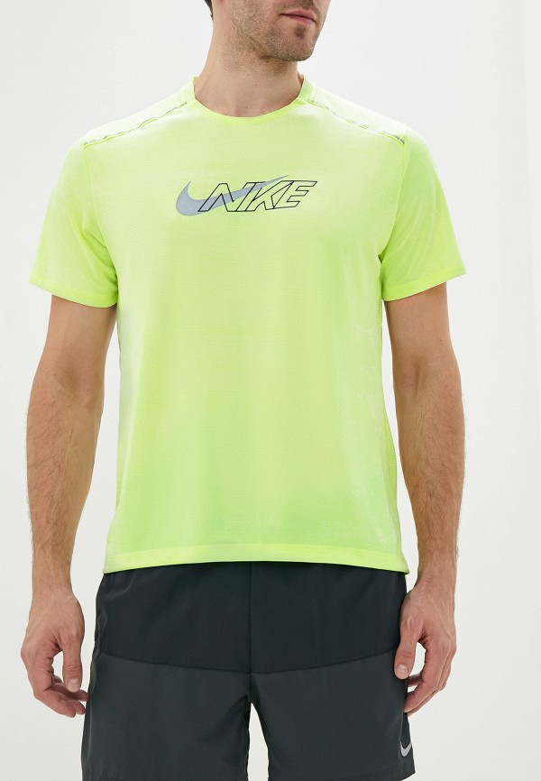 

Футболка спортивная Nike, Зеленый, Dri-FIT Miler Men's Short-Sleeve Flash Running Top