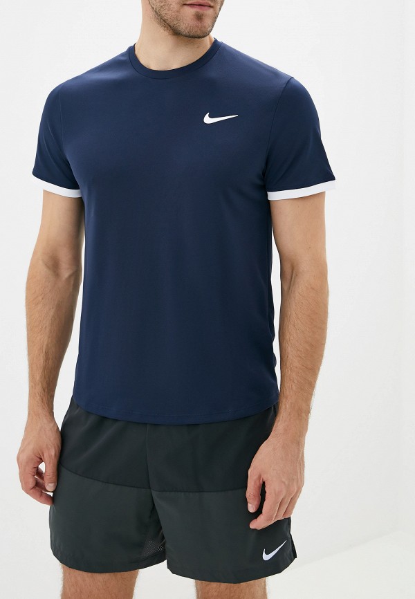 

Футболка спортивная Nike, Синий, NikeCourt Dri-FIT Men's Short-Sleeve Tennis Top