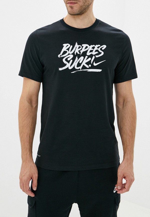 

Футболка спортивная Nike, Черный, Dri-FIT Men's Short-Sleeve Training T-Shirt