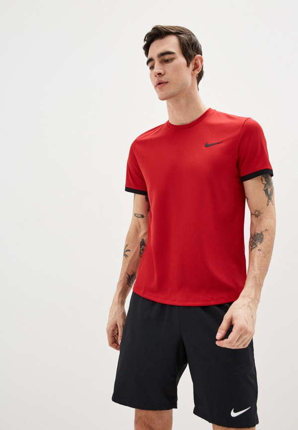 

Футболка спортивная Nike, Красный, M NKCT DRY TOP SS CLRBLK