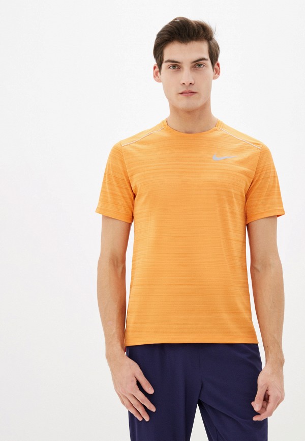 

Футболка спортивная Nike, Оранжевый, M NK DRY MILER TOP SS