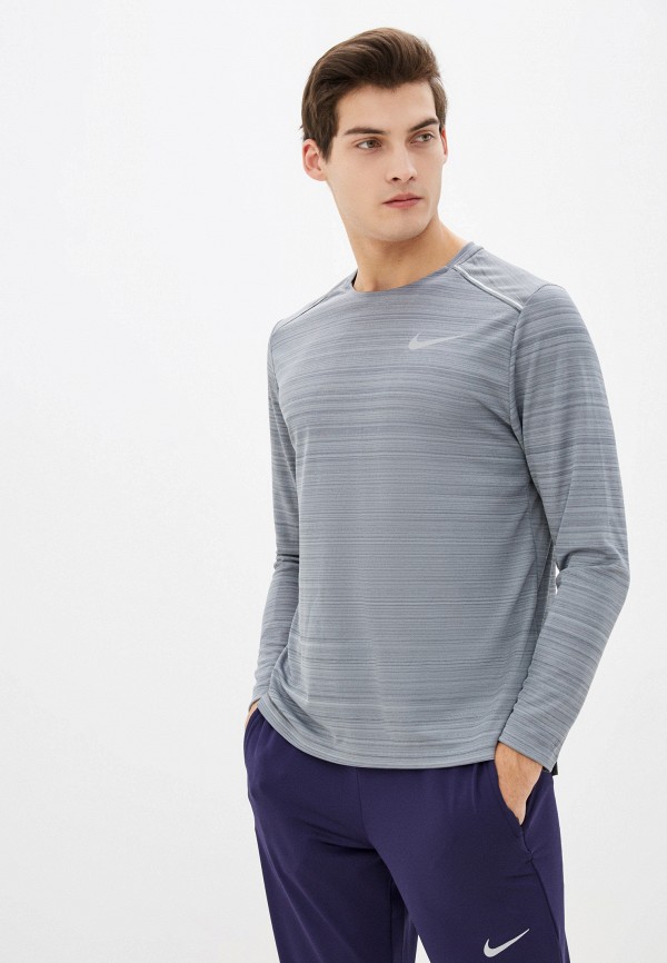 

Лонгслив спортивный Nike, Серый, M NK DRY MILER TOP LS