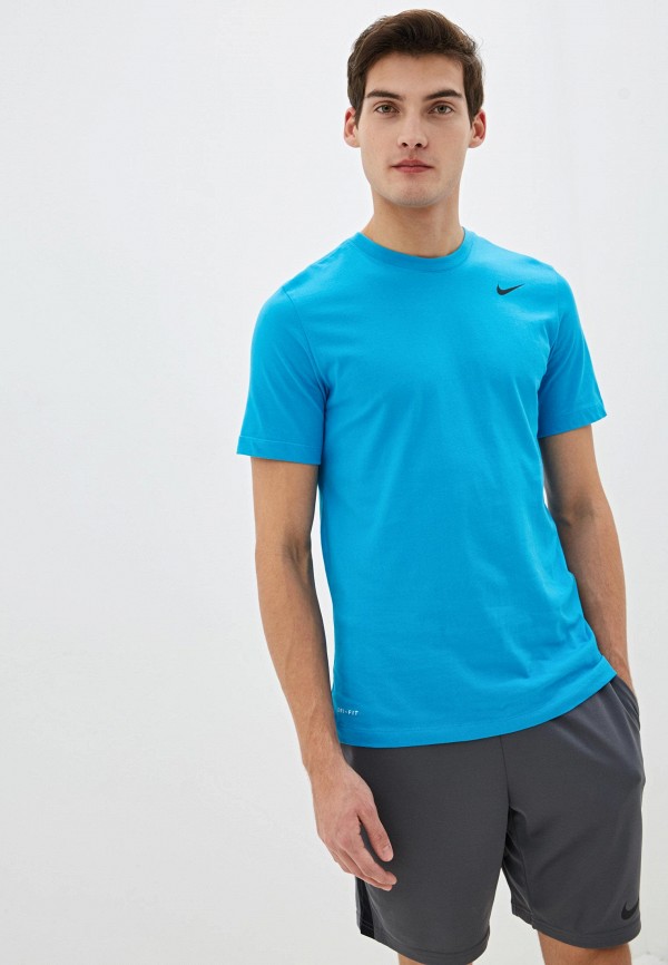 

Футболка спортивная Nike, Голубой, M NK DRY TEE DFC CREW SOLID