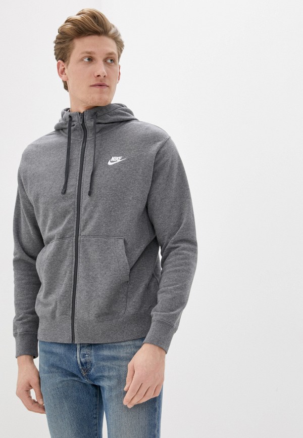 

Толстовка Nike, Серый, M NSW CLUB HOODIE FZ FT