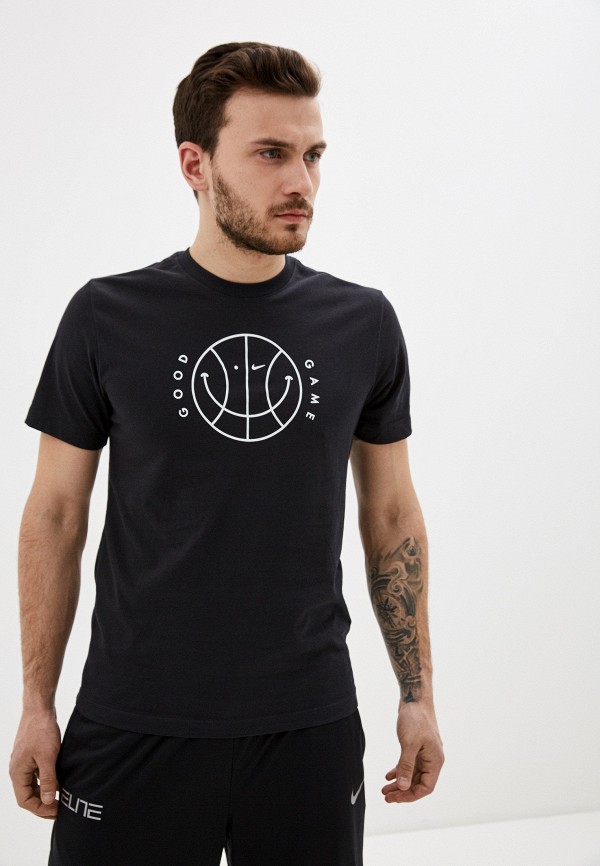 

Футболка спортивная Nike, Черный, M NK DRY TEE VERBIAGE 2