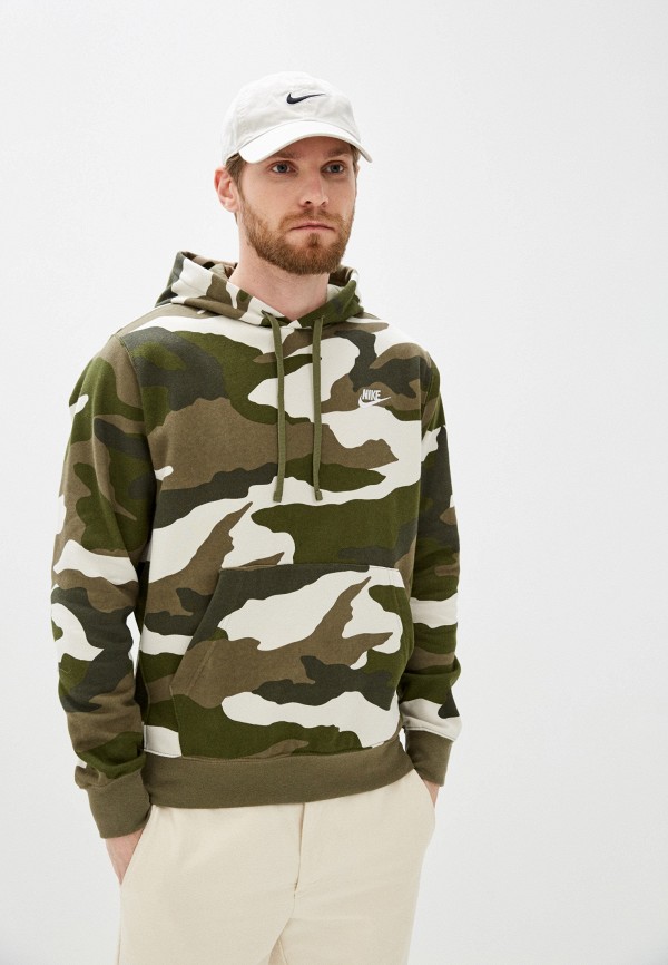 

Худи Nike, Хаки, M NSW CLUB HOODIE PO BB CAMO