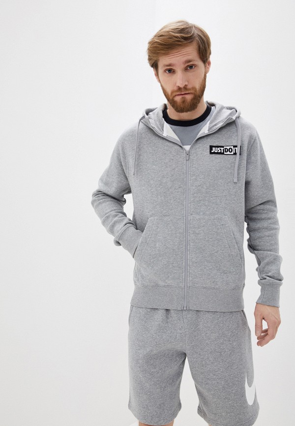 

Толстовка Nike, Серый, M NSW JDI HOODIE FZ FLC BSTR