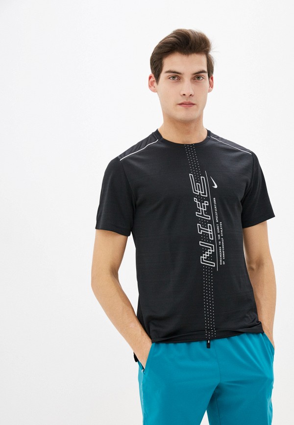 

Футболка спортивная Nike, Черный, M NK DRY MILER SS PO GX FF