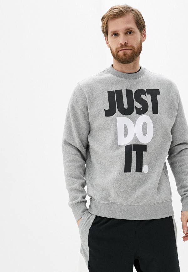

Свитшот Nike, Серый, M NSW JDI CREW FLC HBR