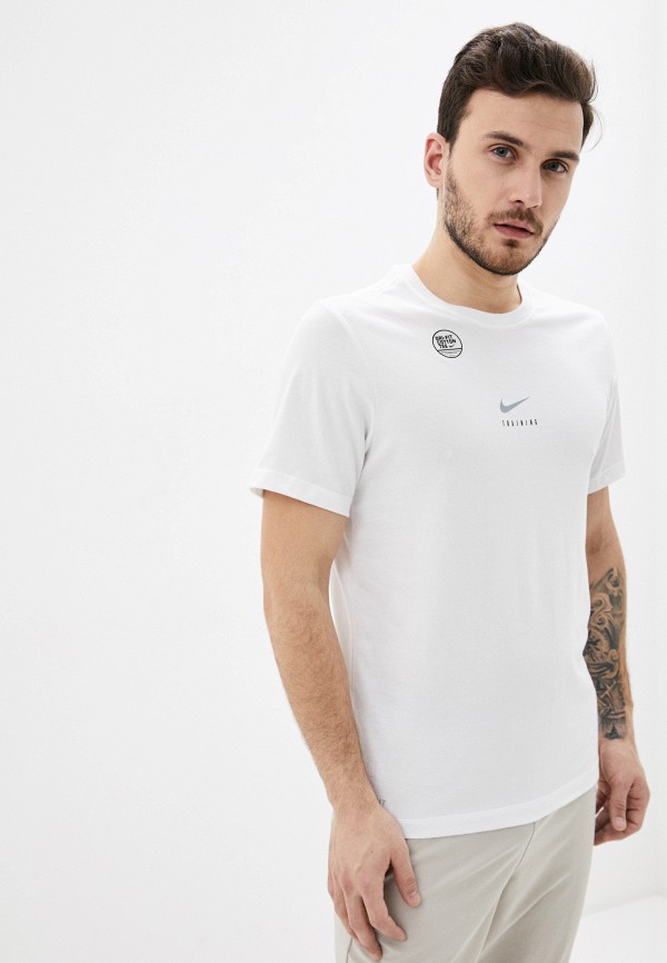 

Футболка спортивная Nike, Белый, M NK DRY TEE DFCT SWSH ATH BM