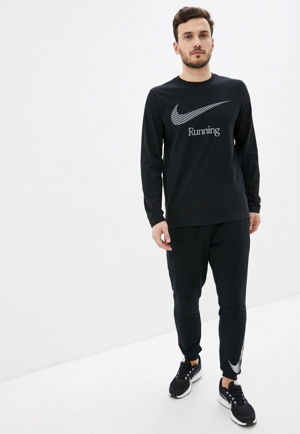 

Лонгслив спортивный Nike, Черный, M NK DRY TEE LS DFCT SWSH RUN