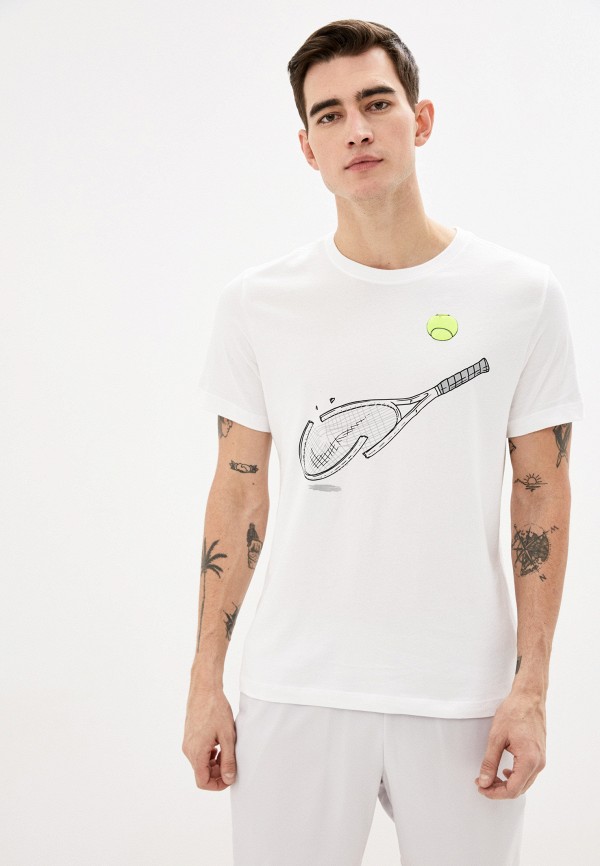 

Футболка спортивная Nike, Белый, M NKCT TEE DFCT RACQUET GFX
