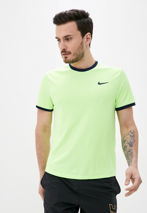 

Футболка спортивная Nike, Зеленый, M NKCT DRY TOP SS CLRBLK