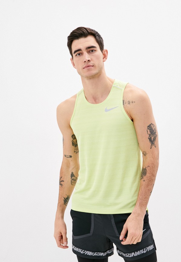 

Майка спортивная Nike, Желтый, M NK DRY MILER TANK