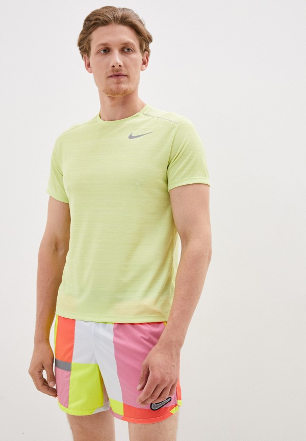 

Футболка спортивная Nike, Желтый, M NK DRY MILER TOP SS