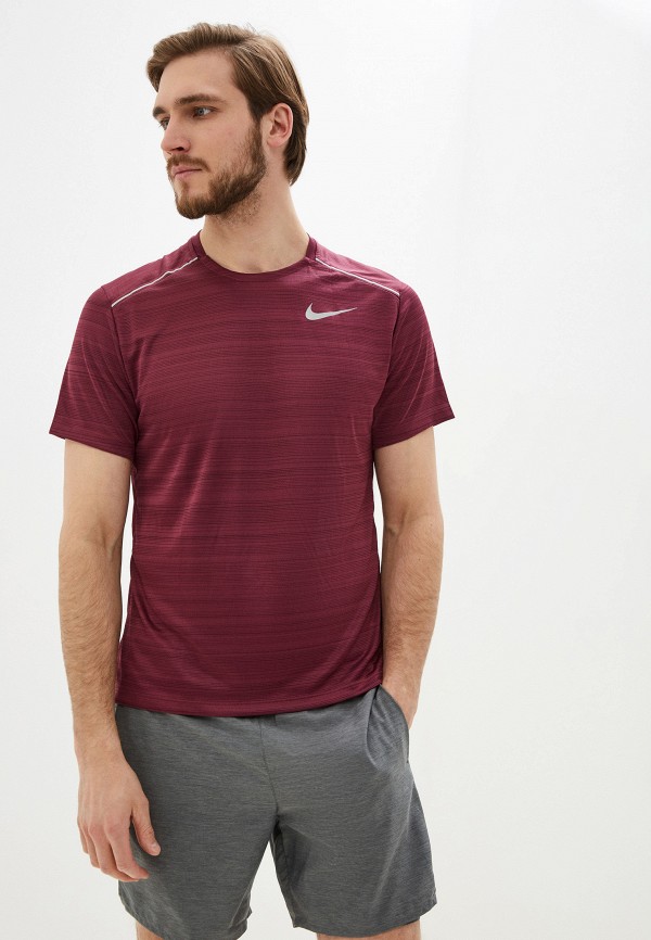 

Футболка спортивная Nike, Бордовый, M NK DRY MILER TOP SS