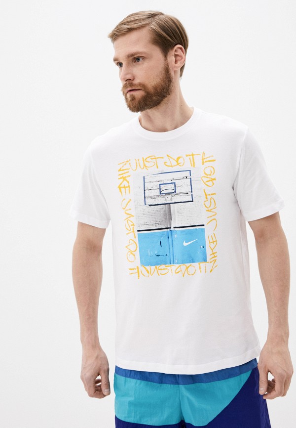 

Футболка спортивная Nike, Белый, M NK DRY TEE HOOP PHOTO