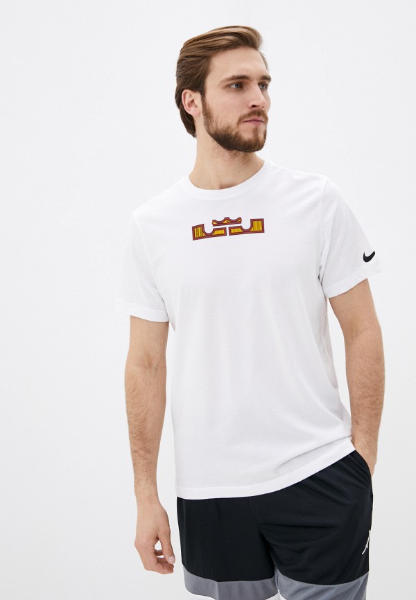 

Футболка спортивная Nike, Белый, LBJ M NK DRY TEE LOGO