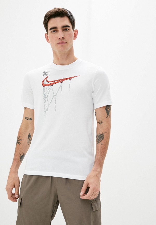 

Футболка спортивная Nike, Белый, M NK DRY TEE FRAN SWOOSH