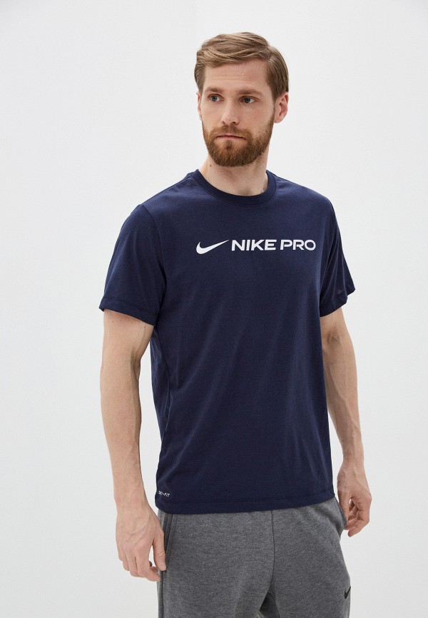 

Футболка спортивная Nike, Синий, M NK DRY TEE NIKE PRO