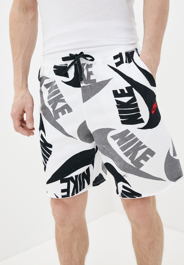 

Шорты спортивные Nike, Белый, M NSW CE SHORT FT AOP 1