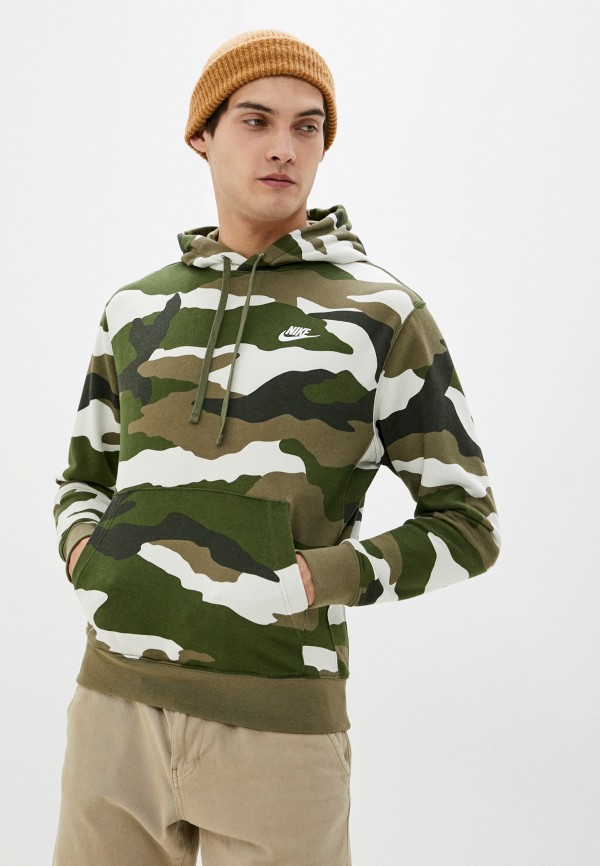 

Худи Nike, Хаки, M NSW CLUB HOODIE PO FT CAMO