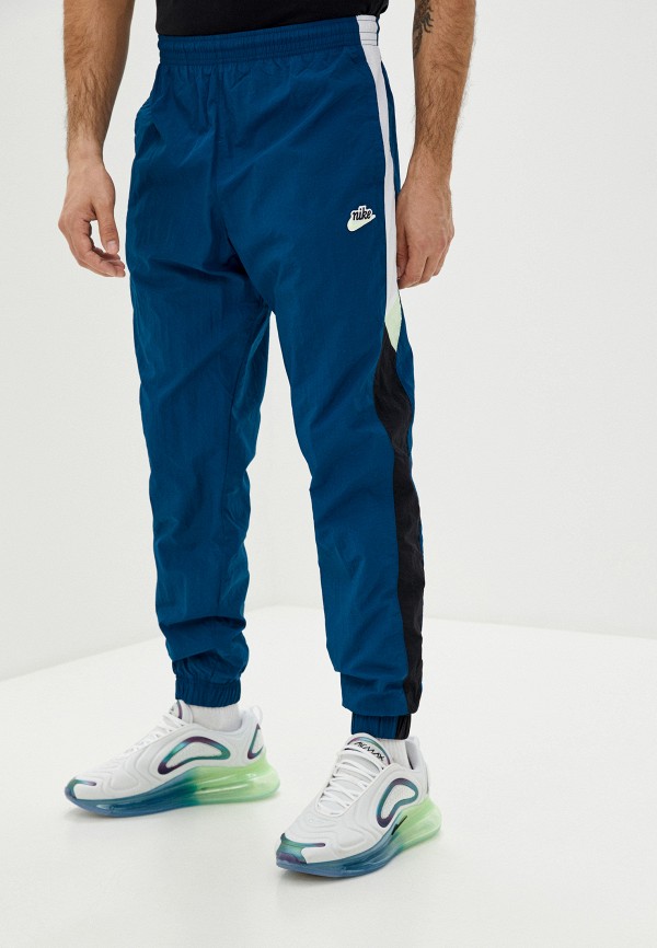 

Брюки спортивные Nike, Синий, M NSW HE WR PANT WVN SIGNATURE