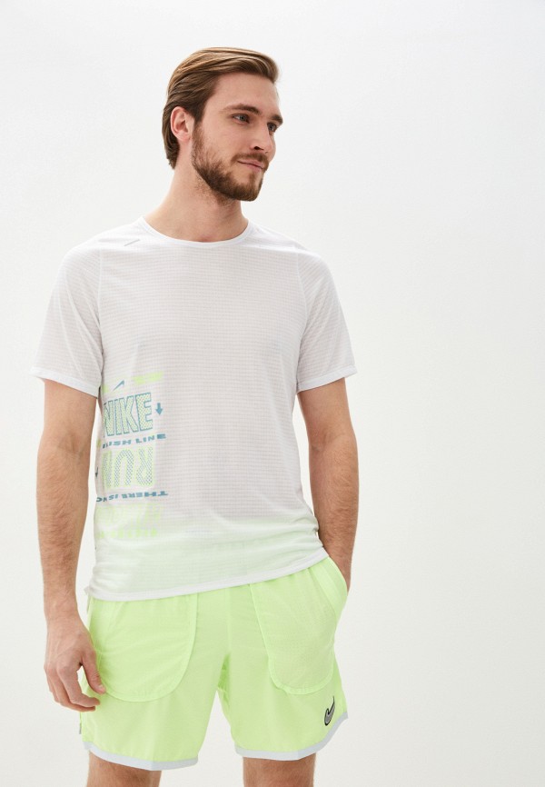 

Футболка спортивная Nike, Белый, M NK WILD RUN RISE 365 TOP SS