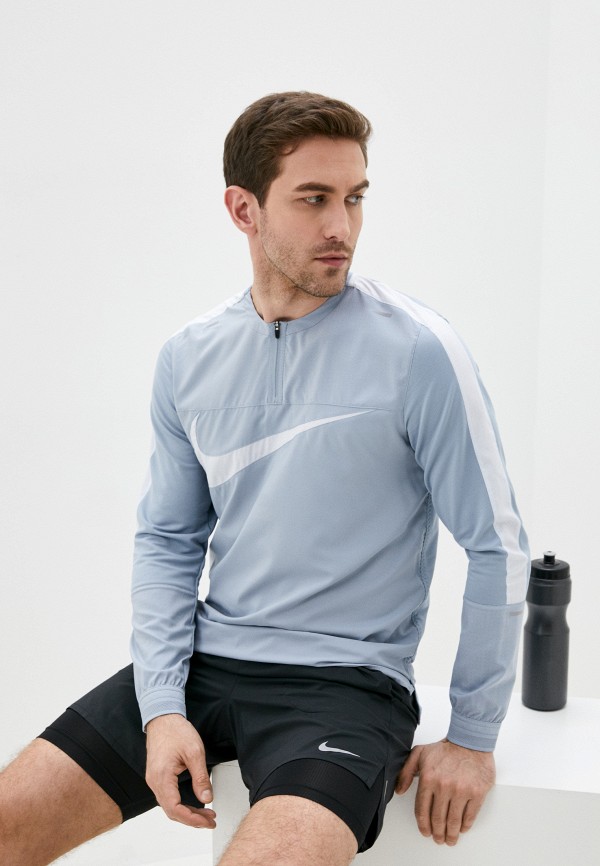 

Лонгслив спортивный Nike, Голубой, M NK WILD RUN ELMNT TOP LS