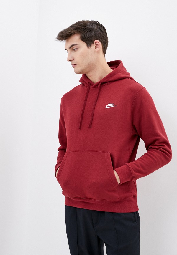

Худи Nike, Бордовый, M NSW CLUB FLC PO HOODIE BB
