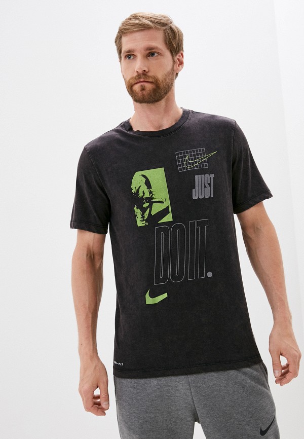 

Футболка спортивная Nike, Серый, M NK DFC TEE JDI PLATE WASH