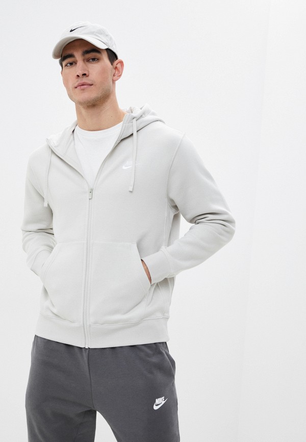 

Толстовка Nike, Бежевый, M NSW CLUB HOODIE FZ BB