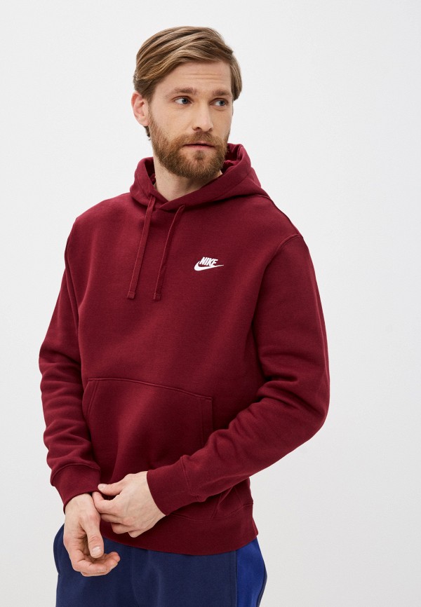 

Худи Nike, Бордовый, M NSW CLUB HOODIE PO BB