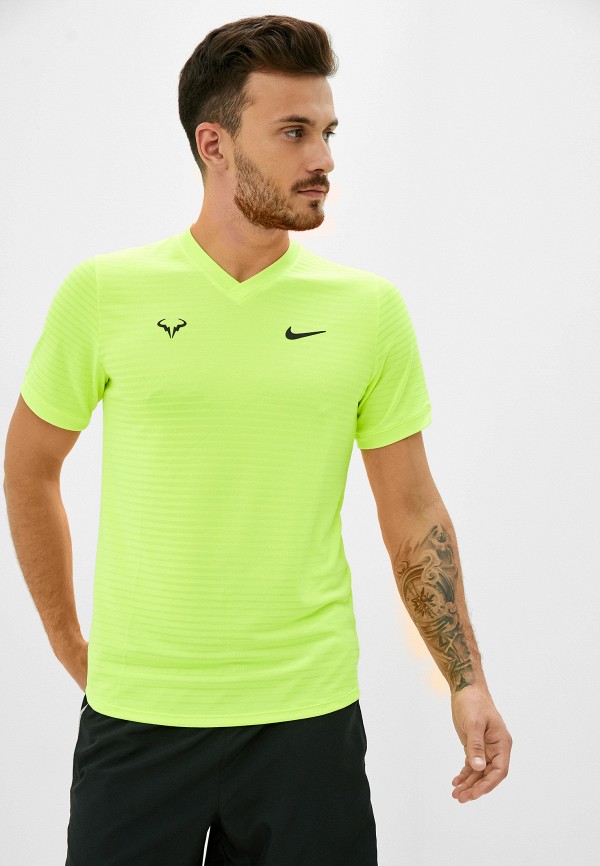 

Футболка спортивная Nike, Зеленый, RAFA M NKCT CHALLENGER TOP SS