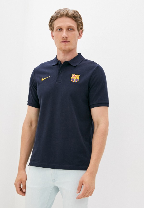 

Поло Nike, Синий, FCB M NSW POLO PQ CRE