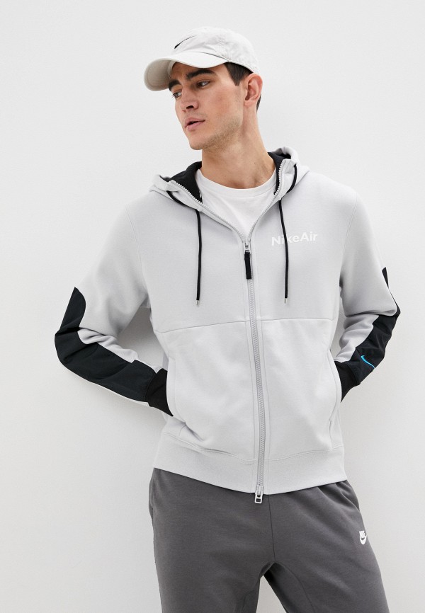 

Толстовка Nike, Серый, M NSW NIKE AIR HOODIE FZ FLC