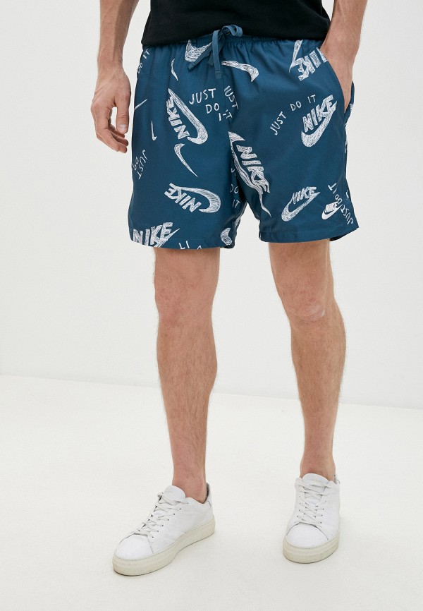 

Шорты спортивные Nike, Бирюзовый, M NSW CE FLOW SHORT AOP 1