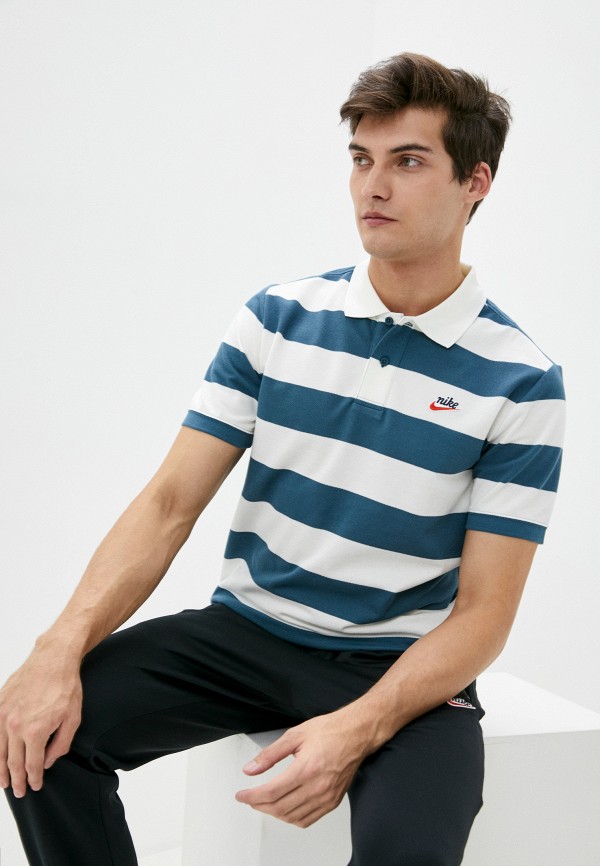 

Поло Nike, Синий, M NSW HE POLO PQ STRIPE