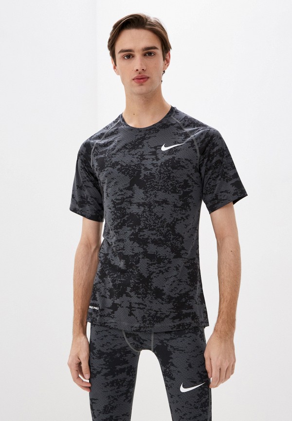 

Футболка спортивная Nike, Серый, M NP TOP SS SLIM AOP