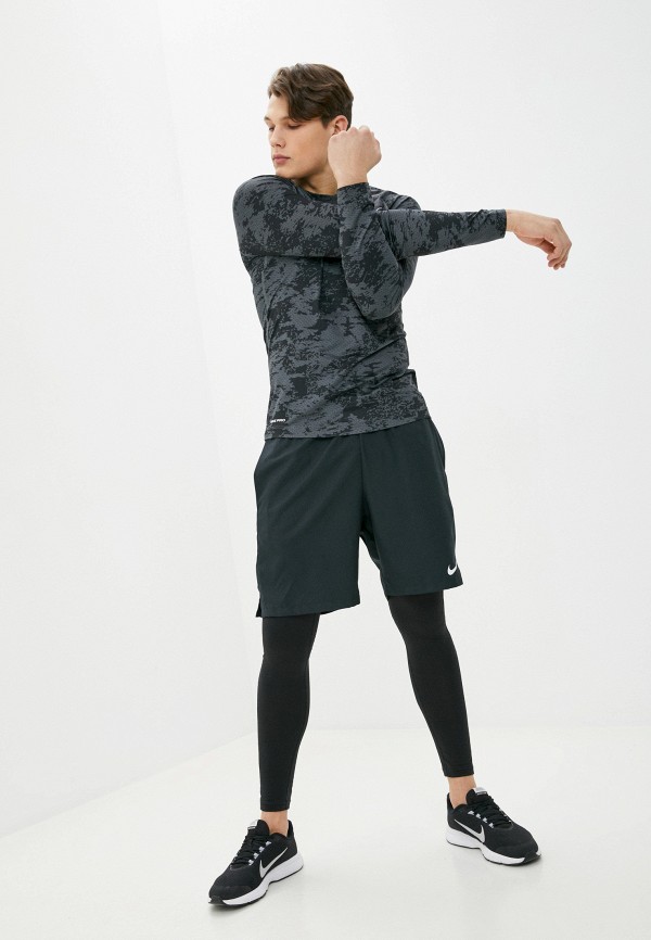

Лонгслив компрессионный Nike, Серый, M NP TOP LS SLIM AOP