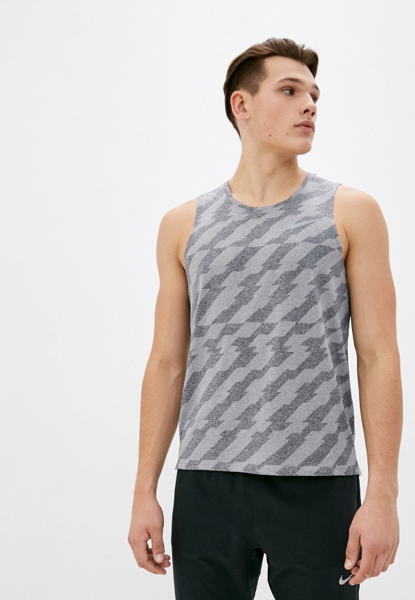

Майка спортивная Nike, Серый, M NK MILER TANK FF JAC