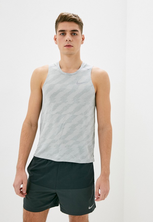 

Майка спортивная Nike, Серый, M NK MILER TANK FF JAC