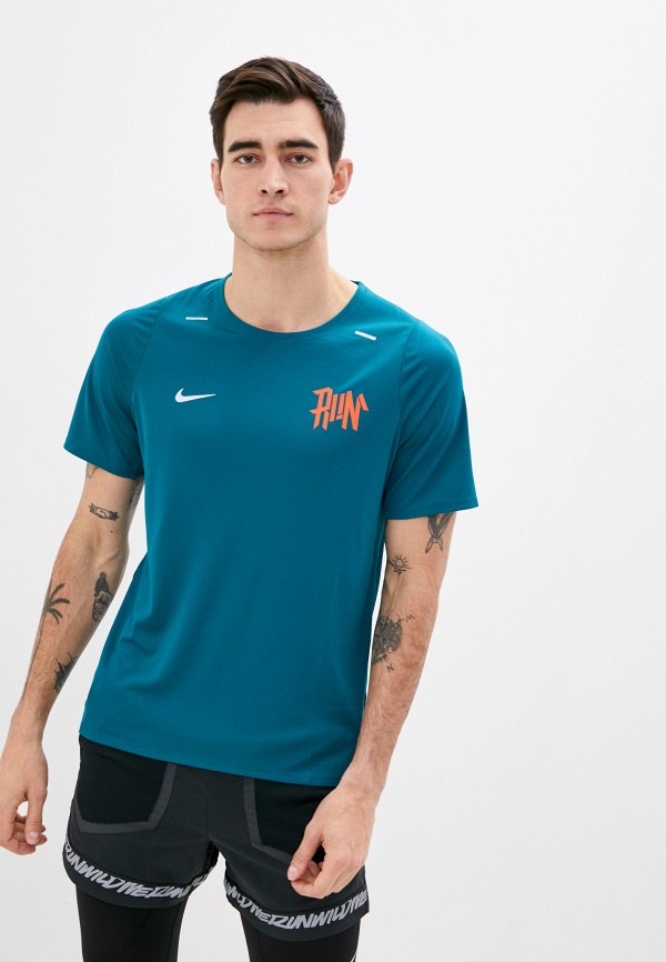 

Футболка спортивная Nike, Синий, M NK DF BRTH RISE 365 WR TOP